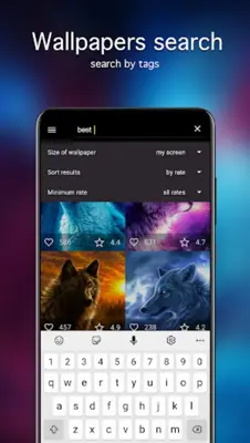 Wolf Wallpapers 4K android App screenshot 3